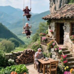 Salıncakta yaşlılar